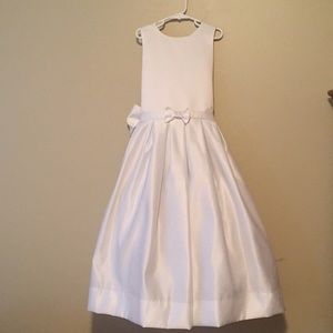 First communion satin dress